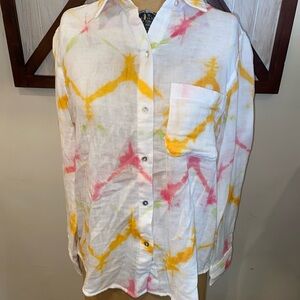 Rails Hunter tie-dye button-down shirt